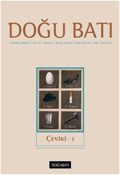 Doğu Batı Düşünce Dergisi Yıl: 22 Sayı: 87